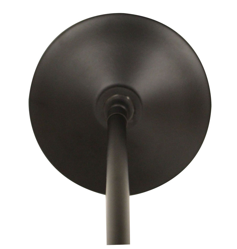 Metal Bulb Chandelier - Black