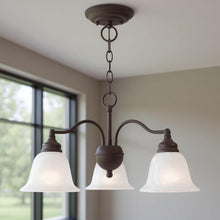 Load image into Gallery viewer, Dimmable 3 Light Chandelier With Shades - Bronze
