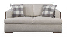 Load image into Gallery viewer, Linen Loveseat - Beige / Brown
