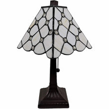 Load image into Gallery viewer, Metal Candlestick Table Lamp With White Empire Shade - Dark Brown
