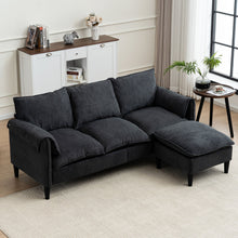 Load image into Gallery viewer, Convertible Combination Sofa With Footstools With Storage
