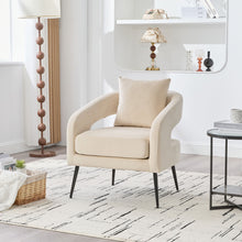 Load image into Gallery viewer, Open Back Accent Chair, Round Sofa Lounge Armchair
