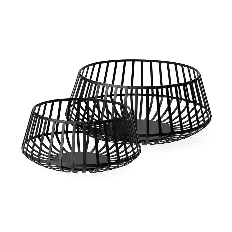 Decorative Bowl (Set of 2) (392178) - Black