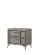Load image into Gallery viewer, 2 Drawer Night Bookmatched Veneers - Gray

