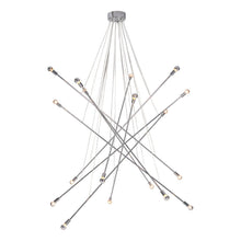 Load image into Gallery viewer, Multi Light Metal Dimmable Chandelier - Silver
