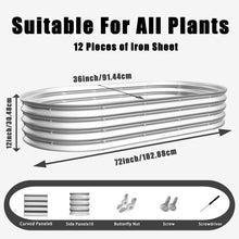 Load image into Gallery viewer, Heavy Duty Galvanized Raised Garden Bed Kit For Vegetables, Flowers &amp; Herbs
