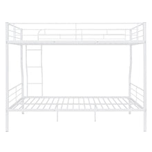 Load image into Gallery viewer, Full XL Over Queen Metal Bunk Bed, White
