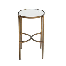 Load image into Gallery viewer, Bedford - Oval Mirror Accent Table - Antique Bronze
