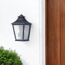 Load image into Gallery viewer, XL Two Light Pocket Lantern Wall Light - Antique Bronze
