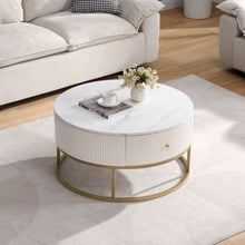 Load image into Gallery viewer, Modern Round Table With Drawers
