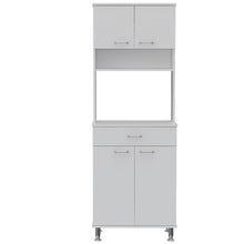 Load image into Gallery viewer, Wood Four Door Pantry Or Storage Closet - White
