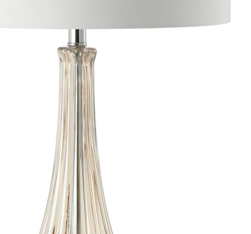 Urn Buffet Lamp With Drum Shade - Champagne