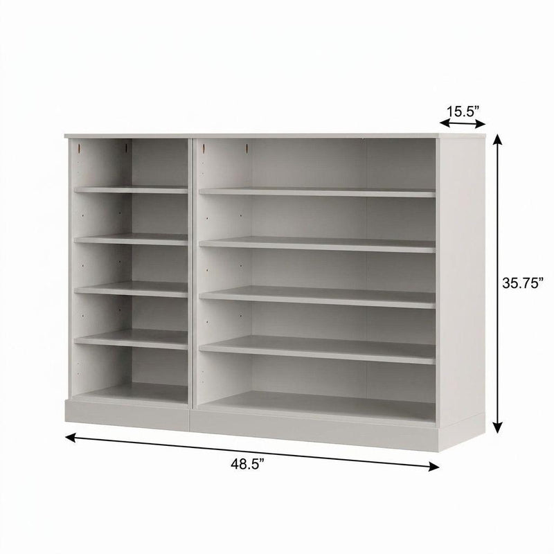 Solid Woodshoe Storage Cabinet (755959) - Off White