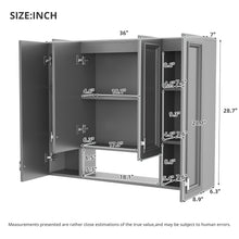 Load image into Gallery viewer, Wall Mounted Bathroom Cabinet With 5 Adjustable Shelves
