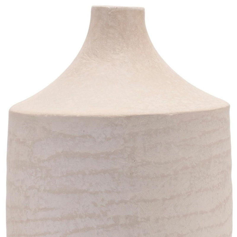 Recycled Cylinder Jug Floor Vase - Beige