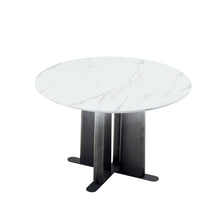 Load image into Gallery viewer, Round Dining Table With Cross Base, Modern Home Furniture
