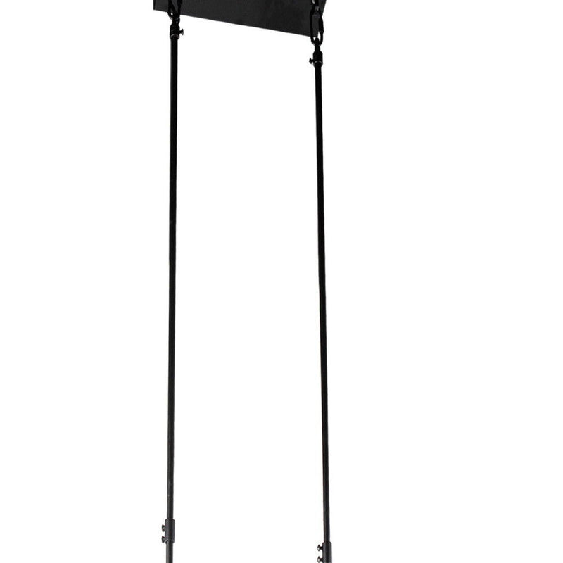 Kitchen Island Five Light Wood Seeded Glass Chandelier With Shades - Brown / Black