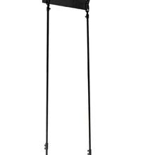 Load image into Gallery viewer, Kitchen Island Five Light Wood Seeded Glass Chandelier With Shades - Brown / Black
