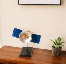 Load image into Gallery viewer, Hand Painted Model Airplane Tabletop Sculpture (401509) - Blue / Yellow
