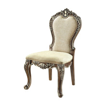 Load image into Gallery viewer, Upholstered Chenille Solid Wood Dining Side Chairs (Set of 2) - Gray / Oak
