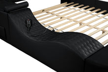 Load image into Gallery viewer, Zoya Smart Multifunctional King Size Bed Made with Wood in Black
