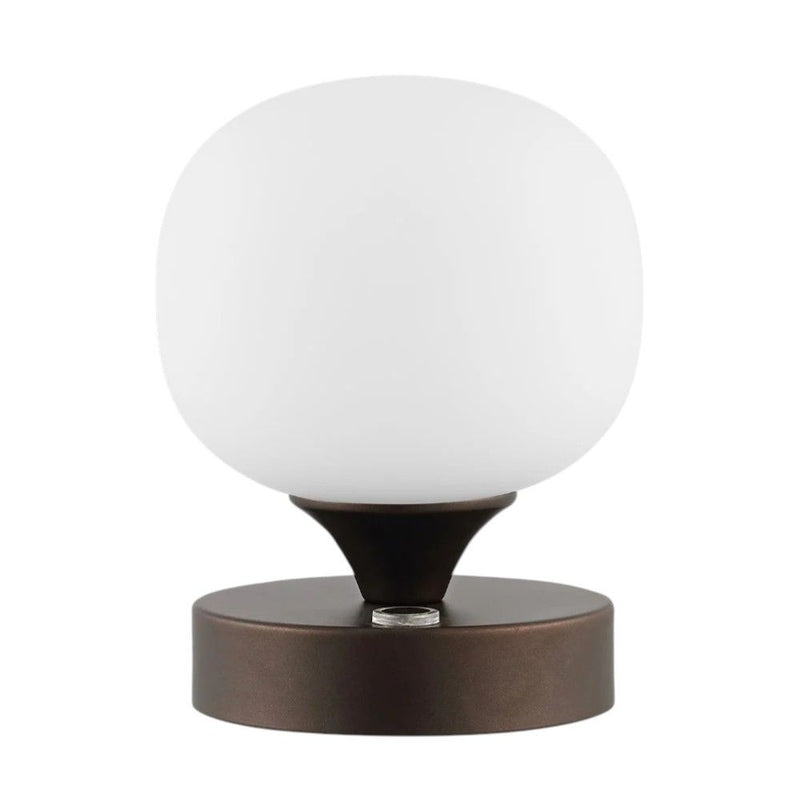 6" Novelty USB Table Lamp With Globe Shade - Antiqued Bronze