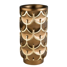 Load image into Gallery viewer, Poly Geometric Cylinder Table Vase - Gold
