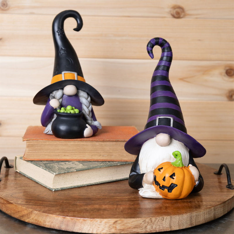 Poly Figurine (Set of 2) - Black / Orange / Purple