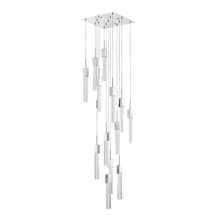 Load image into Gallery viewer, Multi Light Metal Dimmable Chandelier With Clear Shades - Silver
