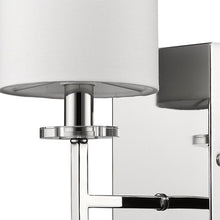 Load image into Gallery viewer, Minimalist Wall Sconce With Fabric Shade - Silver
