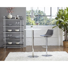 Load image into Gallery viewer, Metallic Rounded Steel Bar Table - White And Silver
