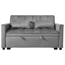 Load image into Gallery viewer, 3 In 1 Pull Out Couch Convertible Sofa Bed With Reclining Backrest
