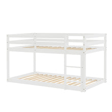 Load image into Gallery viewer, Twin over Twin Floor Bunk Bed, White(New SKU:W504P148538)
