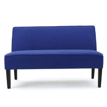 Load image into Gallery viewer, Contemporary Loveseat With Upholstered Fabric And Birch Wood Legs
