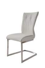 Load image into Gallery viewer, Dining Side Chairs Upholstered (Set of 2) - White / Silver
