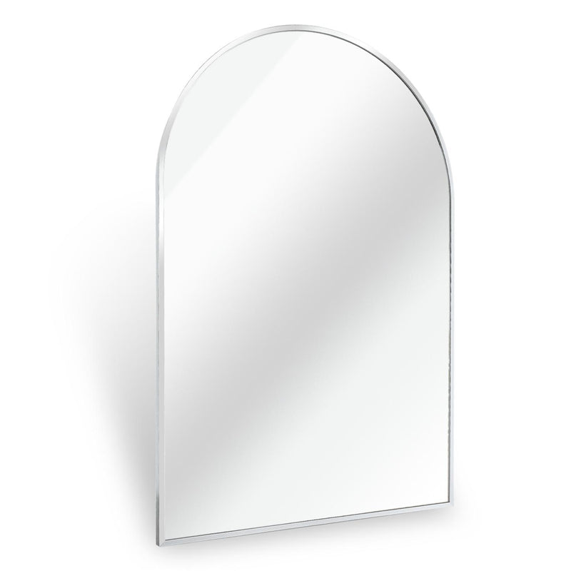 Aluminum Arch Framed Bathroom Vanity Mirror (756071) - Silver