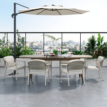 Load image into Gallery viewer, Modern Outdoor Dining Set With Expandable Acacia Wood Table
