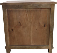 Load image into Gallery viewer, 28" Distressed Three Drawer Solid Wood Nightstand - Brown
