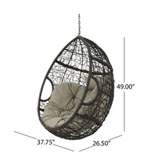 Load image into Gallery viewer, Kylie - Boho Style Hanging Basket Chair Rattan With Water Resistant Cushions
