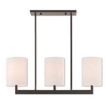 Load image into Gallery viewer, 22" Three Light Dimmable Chandelier With Shades - Bronze
