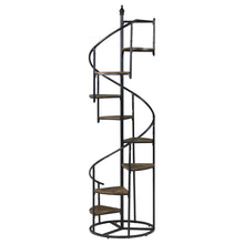 Load image into Gallery viewer, 8 Shelf Staircase Bookcase Industrial Storage And Scratch Resistant Shelves - Brown
