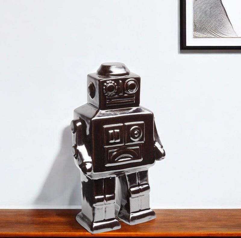 Robot Shaped Sculpture - Silver