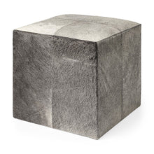 Load image into Gallery viewer, Wool Cube Ottoman - Gray
