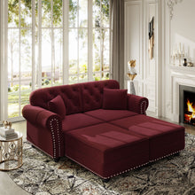 Load image into Gallery viewer, Upholstered Sofa Set With Nailhead Trim And Rolled Armrests, Includes Pillows
