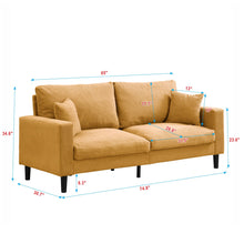 Load image into Gallery viewer, Modern Upholstered 3 Seat Sofa, High Resilience
