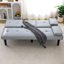 Load image into Gallery viewer, Sofa Bed With Foldable Design And Cup Holder
