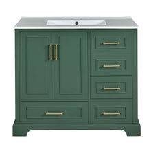 Load image into Gallery viewer, Traditional Bathroom Vanity With Soft Close Doors And Drawers
