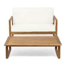 Load image into Gallery viewer, 4 Person Outdoor Seating Group With Water Resistant Cushions
