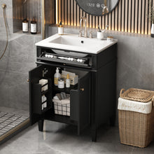 Load image into Gallery viewer, Bathroom Vanity With 2 Doors And Tip Out Drawer, Soft Closing Hinges
