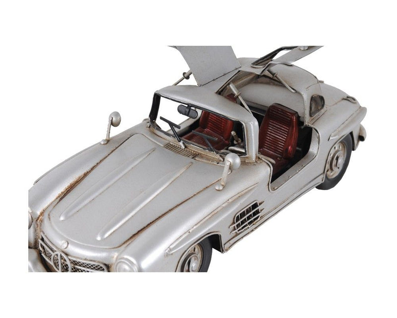 Mercedes Benz 300L Gullwing Sculpture - Silver